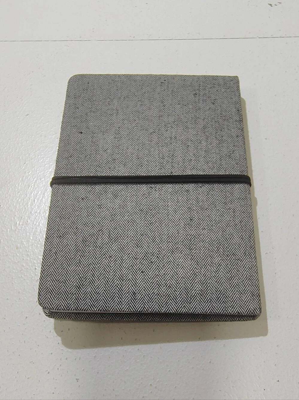New Ruled Journal Casebound Fabric Gray Vintage Inspired Y2k